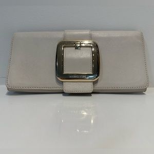 Michael kors buckle clutch